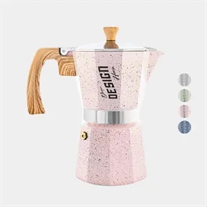 GROSCHE® Stone 6 Cup Stovetop Moka Pot Espresso Coffee Maker | https://www.bestnamebadges.com