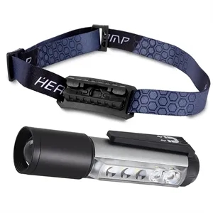LED+COD Headlamp Flashlight
