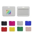 Sliding ID Badge Holder Hard Plastic Card Case | https://www.bestnamebadges.com