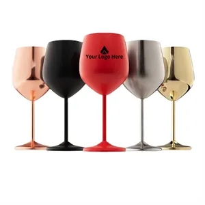 18 OZ Stainless Steel Wine Goblets