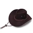 Adult version Suede Cowboy Hat | https://www.bestnamebadges.com
