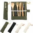 Reusable Bamboo Cutlery set | https://www.bestnamebadges.com