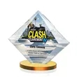 Teston VividPrint™ Award - Amber | https://www.bestnamebadges.com