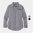 OGIO® Ladies Long Sleeve Buttoned-Up Shirt | https://www.bestnamebadges.com