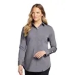 OGIO® Ladies Long Sleeve Buttoned-Up Shirt | https://www.bestnamebadges.com