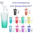 24OZ Magic Color Changing Tumbler with Straws(710ML) | https://www.bestnamebadges.com