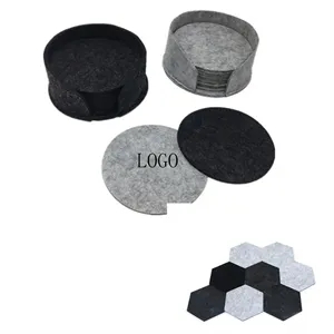 Minimalist Absorbent Felt Coffee Coaster