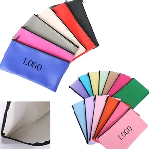 Zipper Bank Bags PU Leather Cash and Coin Pouch Wallet