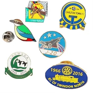 Custom Badges Labels Metal Enamel Button Pins For Souvenir