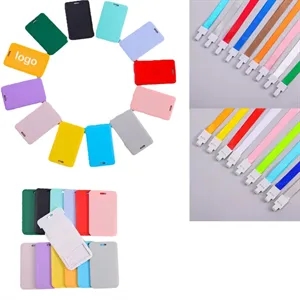 Business School ID Card Holder Name Tags with Lanyard