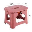 Portable Plastic Folding Stool | https://www.bestnamebadges.com