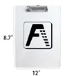 A4 Acrylic Clear Clip Boards | https://www.bestnamebadges.com