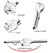 Multi Tool 6 in 1 Stainless Steel Key Ring Chain Pendant | https://www.bestnamebadges.com