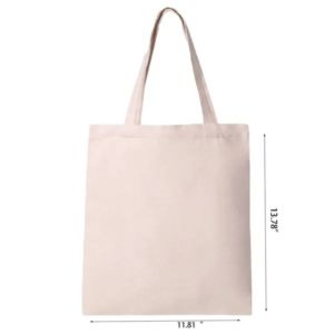 Cotton Canvas Everyday Tote Bag