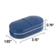 Portable Medicine Pill Box With Tablet Cutter Splitter | https://www.bestnamebadges.com