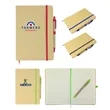 Classic style notebook w/ kraft paper cover & pen | https://www.bestnamebadges.com