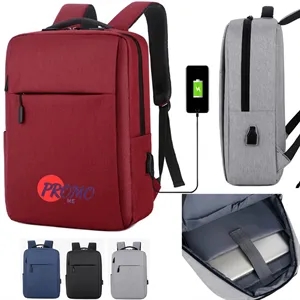 Customizable Logo, USB Charging Backpack