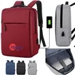 Customizable Logo, USB Charging Backpack | https://www.bestnamebadges.com