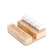 Bamboo Stand & Keypad Stress Reliever | https://www.bestnamebadges.com