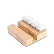 Bamboo Stand & Keypad Stress Reliever | https://www.bestnamebadges.com
