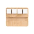 Bamboo Stand & Keypad Stress Reliever | https://www.bestnamebadges.com
