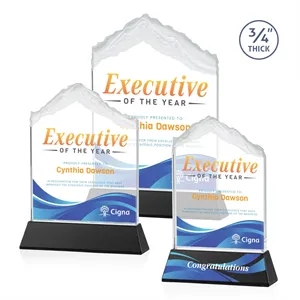 Everest VividPrint™ Award on Newhaven - Black | https://www.bestnamebadges.com