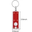 Mini Square LED Flashlight Keychain | https://www.bestnamebadges.com