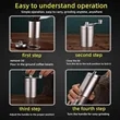 Manual Portable Adjustable Easy Clean Mill Coffee Grinders | https://www.bestnamebadges.com