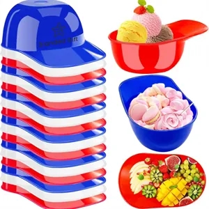 Baseball Cap Batting Helmet Ice Cream Sundae Dish Bowl