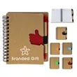 Eco Spiral Notebook With Pen | https://www.bestnamebadges.com