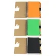 Eco Spiral Notebook With Pen | https://www.bestnamebadges.com