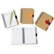 Eco Spiral Notebook With Pen | https://www.bestnamebadges.com