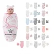 Baby Swaddle Wrap with Hat | https://www.bestnamebadges.com