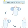 Baby Swaddle Wrap with Hat | https://www.bestnamebadges.com