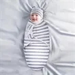 Baby Swaddle Wrap with Hat | https://www.bestnamebadges.com