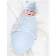 Baby Swaddle Wrap with Hat | https://www.bestnamebadges.com