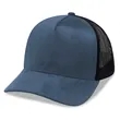 5 Panel A Frame SnapBack Suede Trucker Cap | https://www.bestnamebadges.com