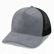 5 Panel A Frame SnapBack Suede Trucker Cap | https://www.bestnamebadges.com