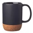15 oz Bottom Matte Cork Ceramic Mugs | https://www.bestnamebadges.com