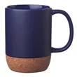 15 oz Bottom Matte Cork Ceramic Mugs | https://www.bestnamebadges.com
