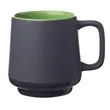 12 oz. Matte Grey Finish Ceramic Mugs | https://www.bestnamebadges.com
