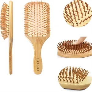 MOQ 50 Custom Bamboo Air Cushion Comb