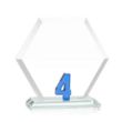 Riviera Milestone Award - Blue | https://www.bestnamebadges.com