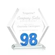 Riviera Milestone Award - Blue | https://www.bestnamebadges.com