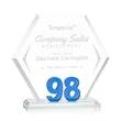Riviera Milestone Award - Blue | https://www.bestnamebadges.com