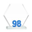 Riviera Milestone Award - Blue | https://www.bestnamebadges.com