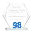 Riviera Milestone Award - Blue | https://www.bestnamebadges.com