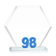 Riviera Milestone Award - Blue | https://www.bestnamebadges.com