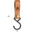 S-shaped PU leather Storage Buckle | https://www.bestnamebadges.com