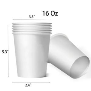 16 Oz Disposable Custom Paper Cups
